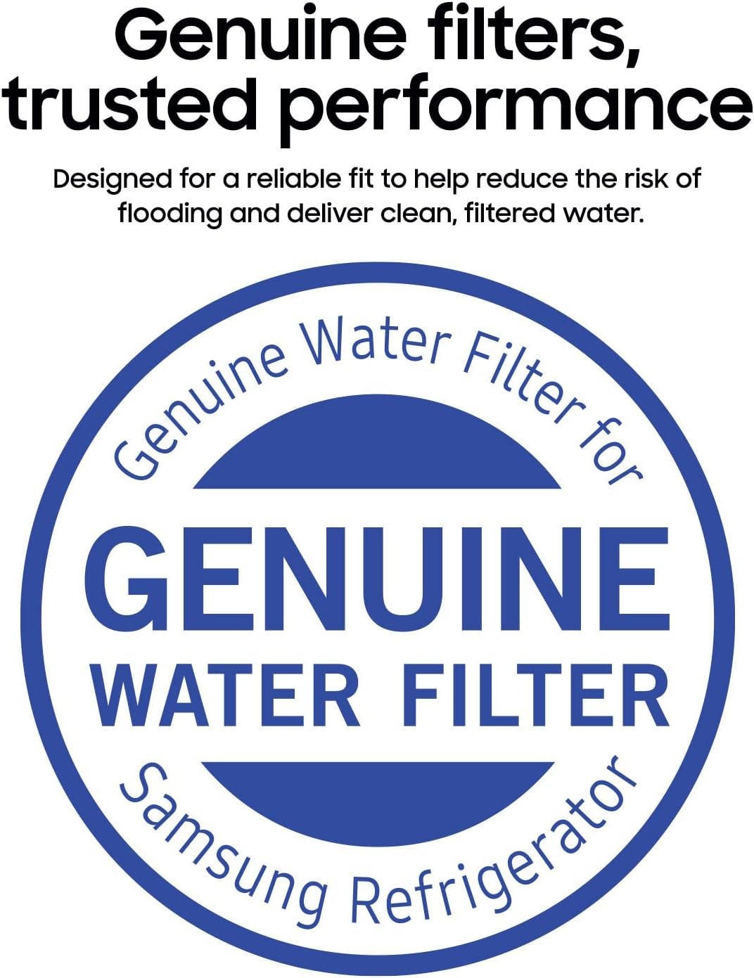 Samsung HAF-CIN-2P/EXP Genuine Refrigerator Water Filter, Reduces 99% of Harmful Contaminants for Clean, Clear Drinking Water, 6-Month Life, Easy Install, Pack of 2