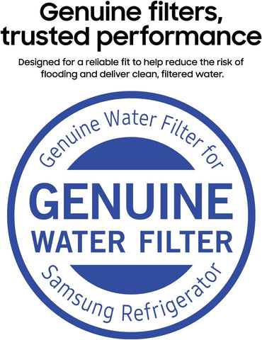 Samsung HAF-CIN-2P/EXP Genuine Refrigerator Water Filter, Reduces 99% of Harmful Contaminants for Clean, Clear Drinking Water, 6-Month Life, Easy Install, Pack of 2