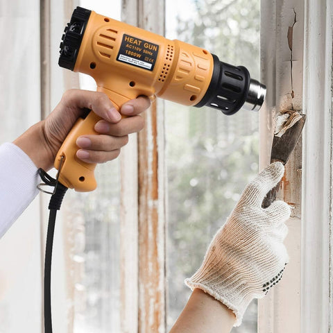SEEKONE 1800W Heat Gun Variable Temp 122℉-1202℉ for Crafts, Shrink Wrap