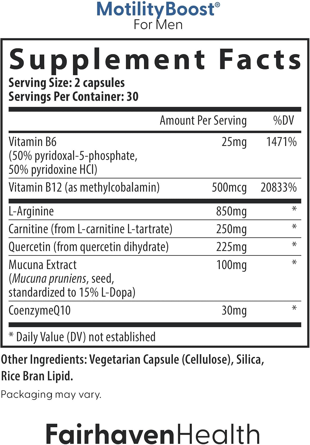 Fairhaven Health FertilAid Multivitamin, MotilityBoost & CountBoost Combo