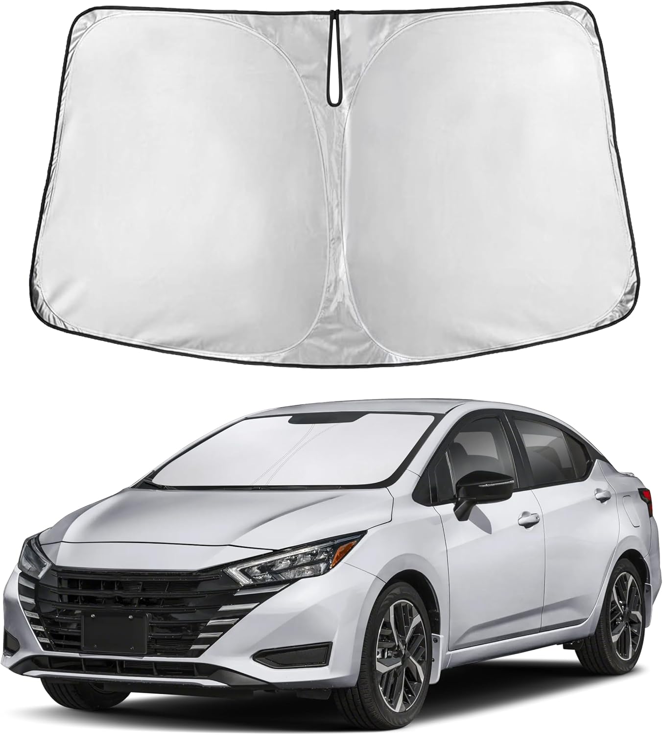 EcoNour Windshield Sunshade Compatible for Nissan Versa 2020-2023 2024 2025
