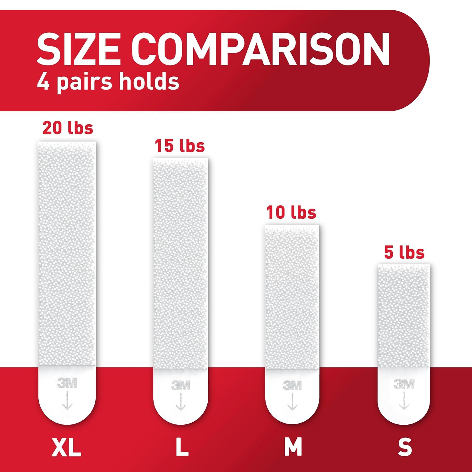 Command XL Heavyweight Picture Hanging Strips, 20 lb Capacity, 32 Pairs (64 Strips), White Adhesive, Damage-Free Wall Hangers for Home Decor