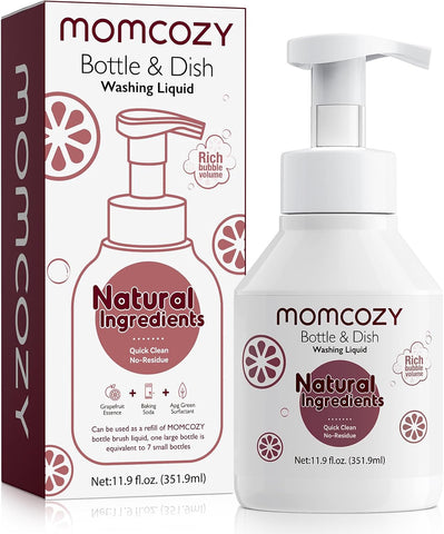 Momcozy Bottle Brush Cleaning Fluid, Natural Rich Foam Cleaner, 11.9 Ounces