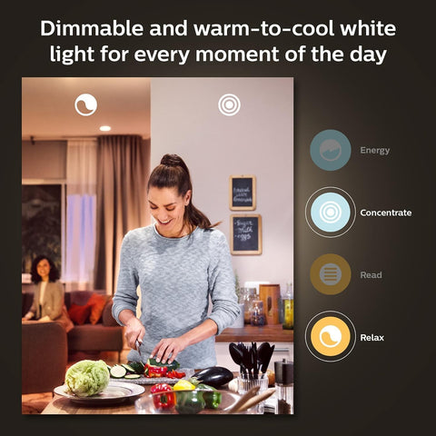 Philips Hue BR30 LED Smart Light Bulbs 2-Pack, Flicker-Free 85W Light Bulbs, Bluetooth Compatible, Compatible with Alexa, Google Assistant, and Apple HomeKit, E26 Base