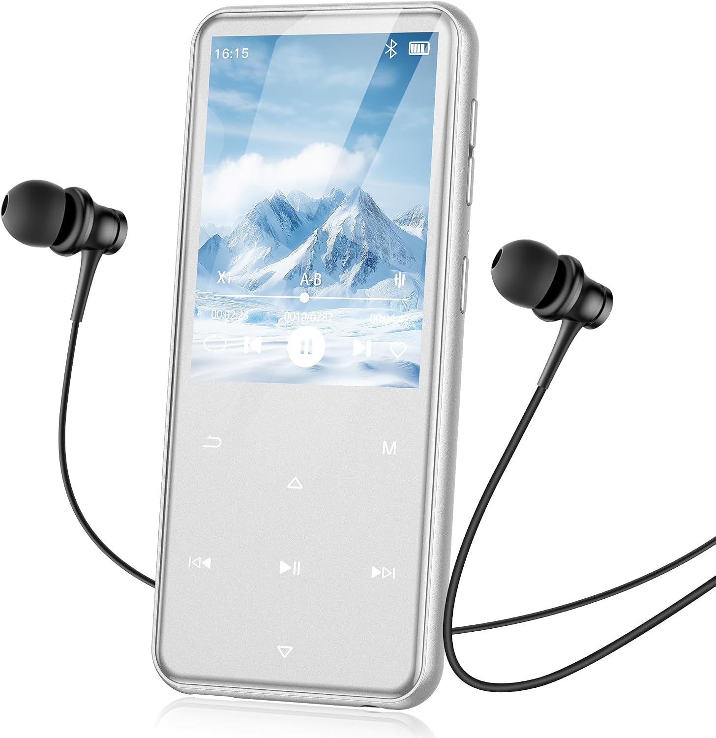 AGPTEK 64GB MP3 Player with Bluetooth, M3 2.4'' Player with Speaker