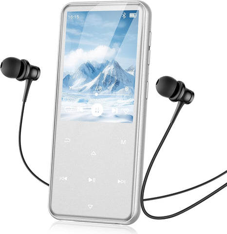 AGPTEK 64GB MP3 Player with Bluetooth, M3 2.4'' Player with Speaker