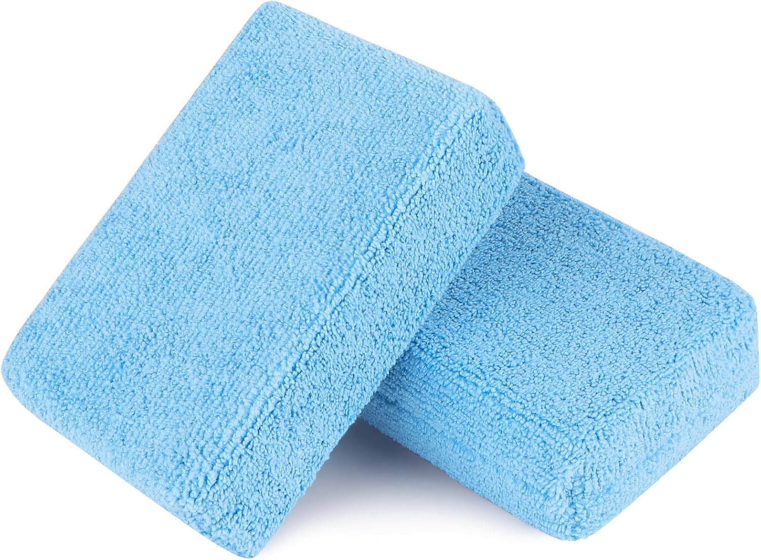 AIDEA Microfiber Applicator Pads-2 Pack, Car Wash Sponge, Blue