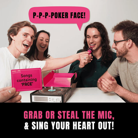 Grab The Mic Battle - Karaoke Party Game For Bad Singers, Teen & Adult Fun