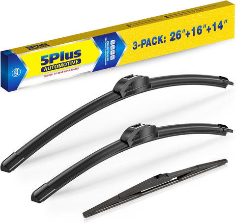 5 PLUS Custom-Fit Wipers fits Toyota Venza 2021-2024 Windshield Wipers