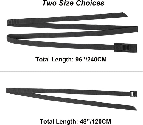 Ayaport Lashing Straps with Buckles Adjustable Cam Buckle Tie Down Cinch Strap for Packing Black 4 Pack