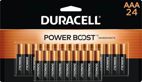 Duracell Coppertop AAA Batteries, 24 Count, 12-Year Shelf Life