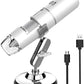 Wireless Digital Microscope Handheld USB HD Inspection Camera 50x-1000x Magnification with Stand Compatible with iPhone, iPad, Samsung Galaxy, Android, Mac, Windows Computer (Silver)