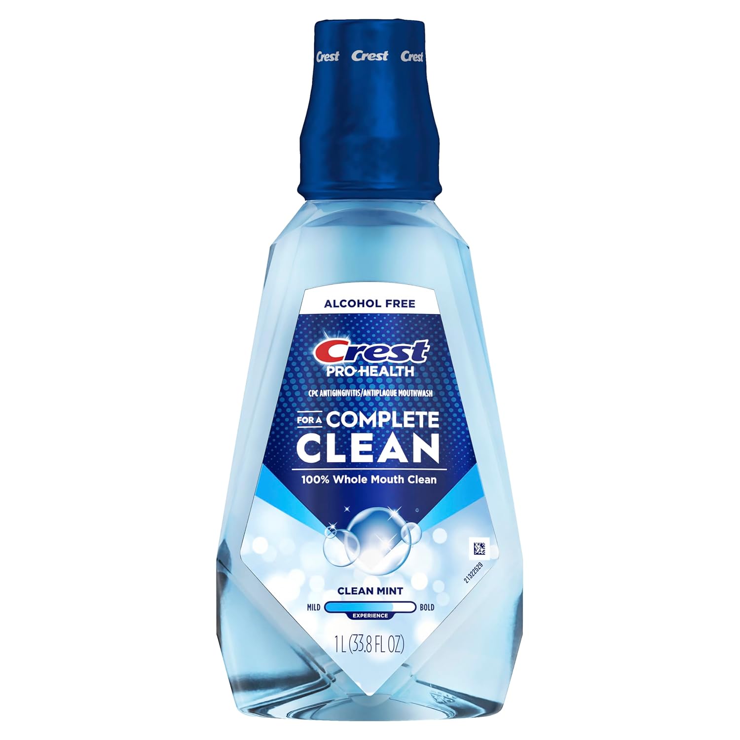 Crest Mouthwash Pro Health Complete Clean, CPC (cetylpyridinium Chloride) Antigingivitis/Antiplaque, Alcohol Free, Clean Mint, 1 L (33.8 fl oz) (Pack of 2)