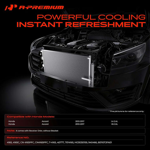 A-Premium Air Conditioning Condenser Compatible with Honda