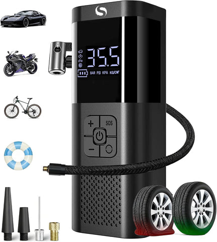 Tire Inflator Portable Air Compressor, Cordless Tire Inflator