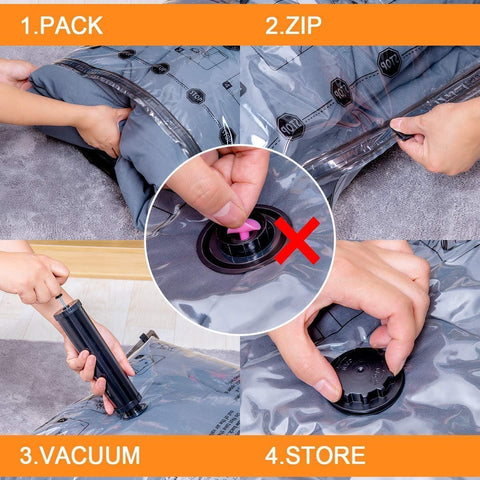 GONGSHI Vacuum Storage Bags with Electric Pump, 32-Piece Set