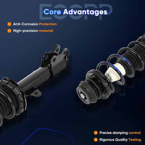 ECCPP Front Struts Spring Assembly Fit for 2012-2019 for Nissan Versa