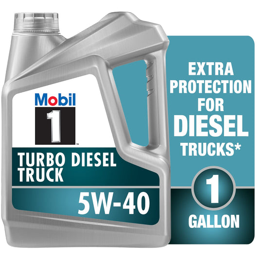 Mobil 1 Turbo Diesel Truck Full Synthetic Motor Oil 5W-40, 1 Gal