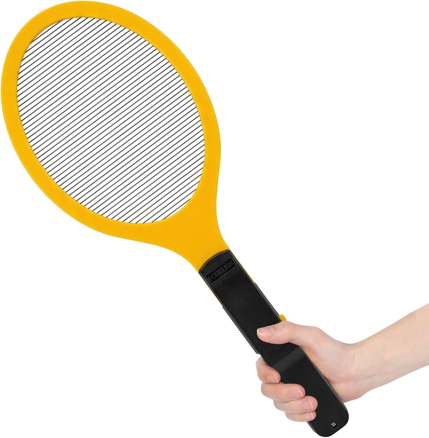 Electric Fly Swatter - Bug Zapper - Powerful 2200V Mosquito & Flies Killer, Fly Swatter for Indoors & Outdoors, Handheld Electric Zapper for Home, Kitchen, Camping (2AA Batteries Included)