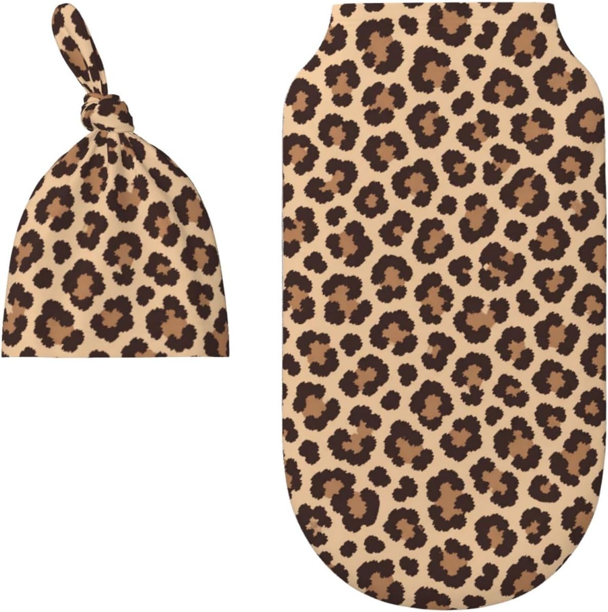 Leopard Swaddle Blankets Soft Receiving Blanket Baby Swaddle Wrap for Baby Girls Boys