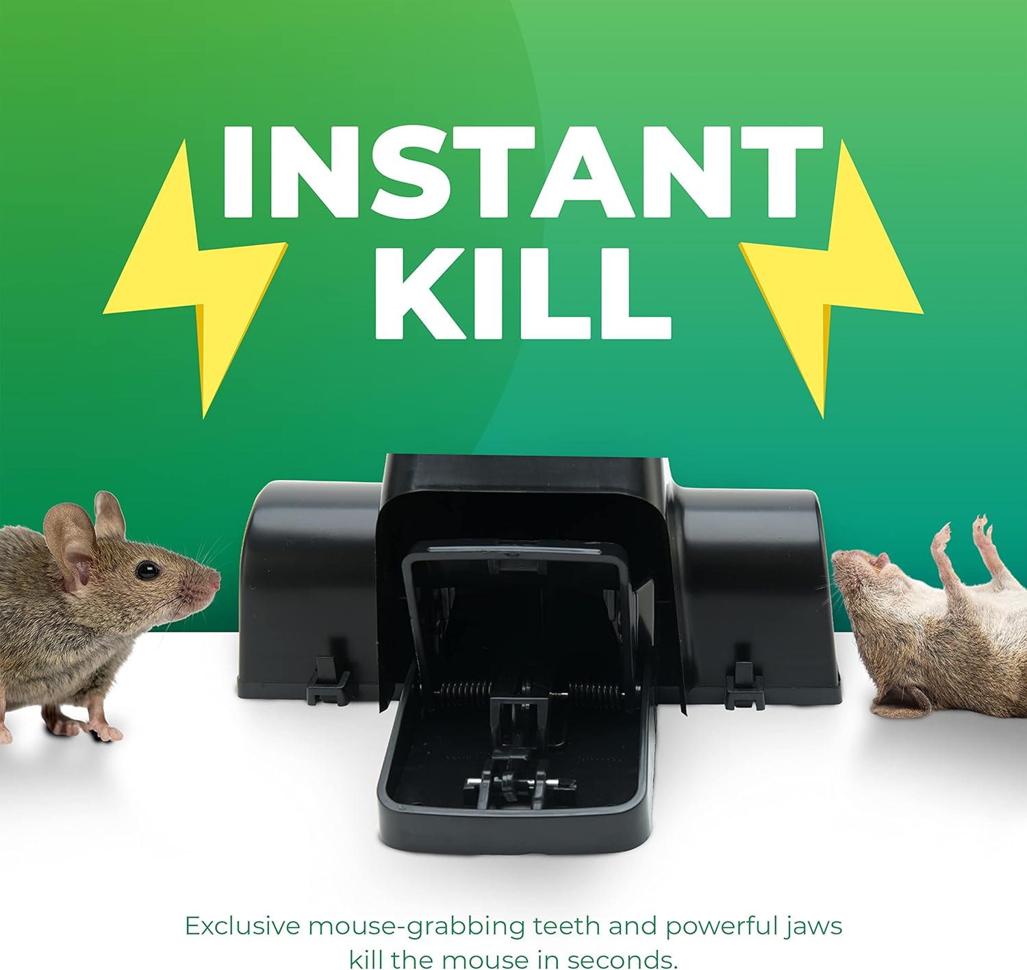 Rat Traps Indoor and Outdoor - 4 Pack Dual-Entry Large Rat Trap Outdoor and Indoor for Home, Garden and Restaurant with 99.9% Trap Rate | Easy to Use Rodent Traps with Safe Hands Free Design - UCatch
