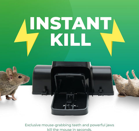 Rat Traps Indoor and Outdoor - 4 Pack Dual-Entry Large Rat Trap Outdoor and Indoor for Home, Garden and Restaurant with 99.9% Trap Rate | Easy to Use Rodent Traps with Safe Hands Free Design - UCatch