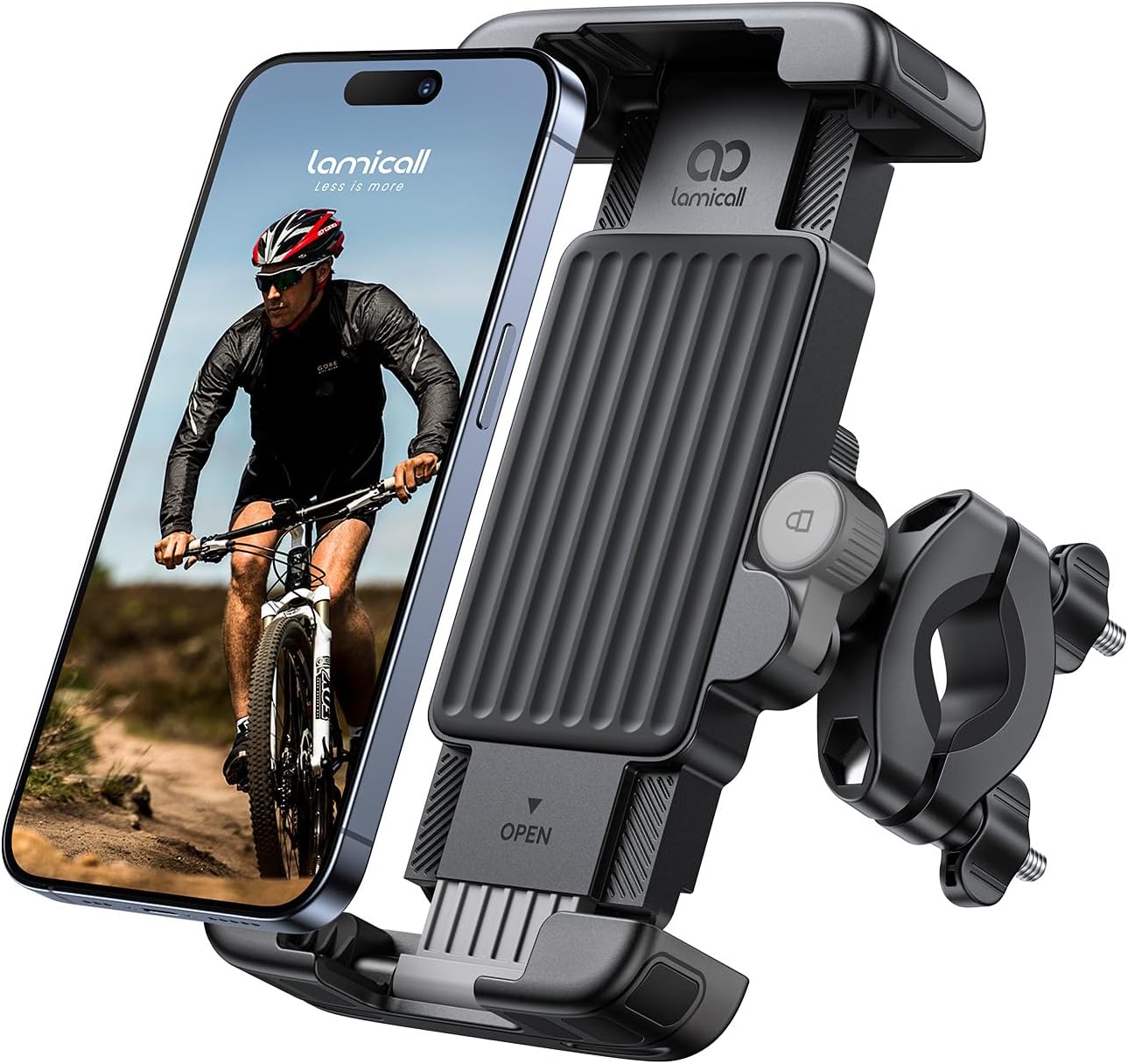 Lamicall Bike Motorcycle Phone Mount Holder - [1s Quick Lock]