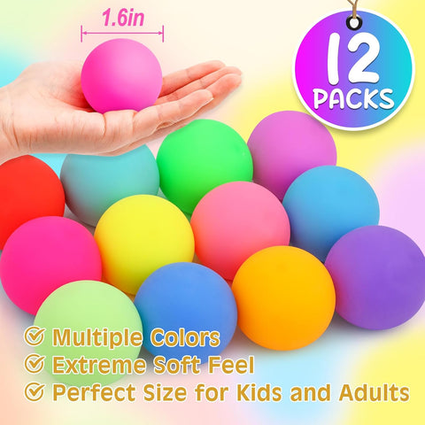 VISCOO 12 Pack Slow Rising Stress Ball,Stress Balls for Adults,Fidget Toys