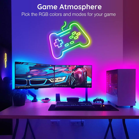 AILBTON 50Ft Neon Rope Lights,Flexible Led Rope Lights Control with App/Remote,Multiple Modes Music Sync Gaming RGB Led Neon Lights for Bedroom Outdoor