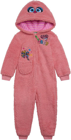 Sesame Street Cozy Sherpa Zip Up Cosplay Costume Coverall Newborn to Toddler Sizes (Newborn - 4T)