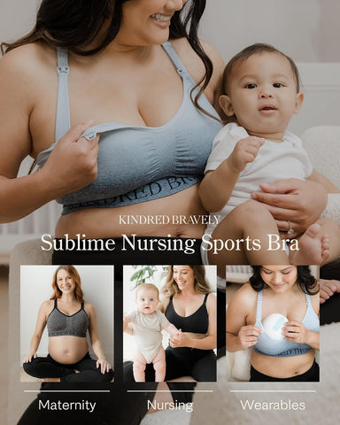 Kindred Bravely Sublime Low Impact Maternity Nursing Sports Bra, Racerback