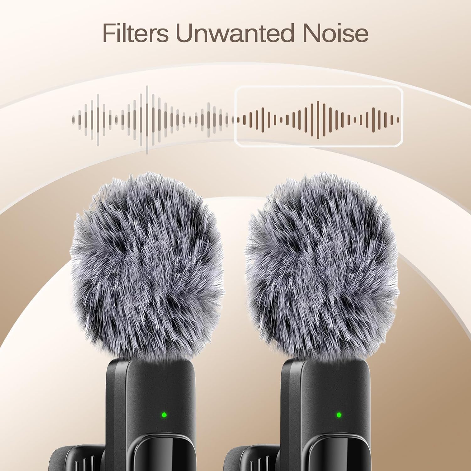 Professional Wireless Lavalier Lapel Microphone for iPhone, iPad, Mini Video Recording Mic for Interview Video Podcast Vlog YouTube & Livestream, Noise Reduction, Plug & Play (3-IN-1 All Devices)