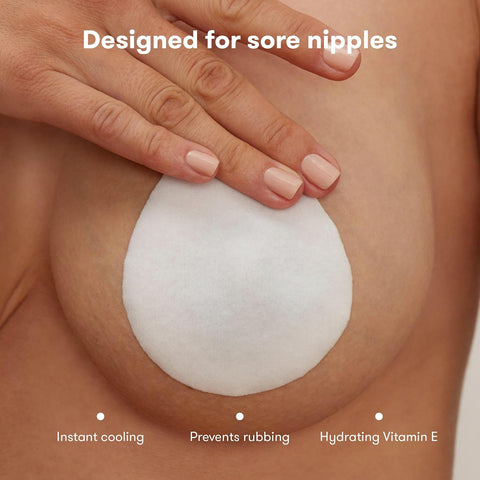 Frida Mom Nursing Pads, Cooling Hydrogel Nipple Pads for Hydration, 8ct