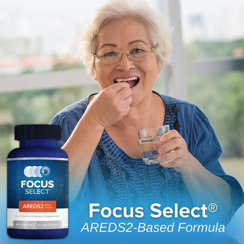 Focus Select AREDS2-Based Eye Vitamin Supplement with Low-Zinc, 360 Count
