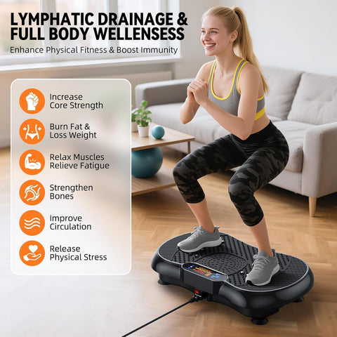 PBYRD Vibration Plate Exercise Machine for Lymphatic Drainage Weight Loss
