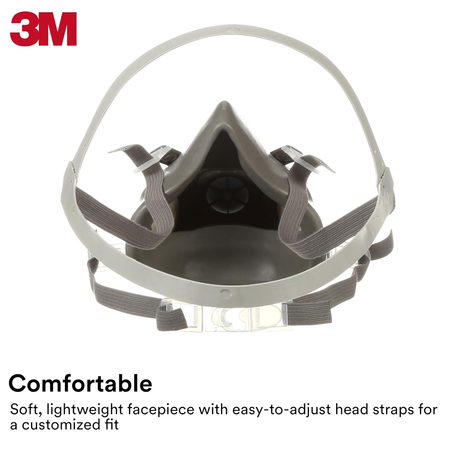 3M Half Facepiece Reusable Respirator 6300, NIOSH, Large