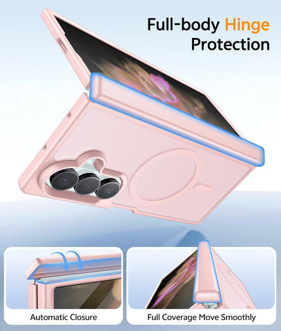 FNTCASE for Samsung Galaxy Z Fold 7 Case, Hinge Protection, Fit for Magsafe