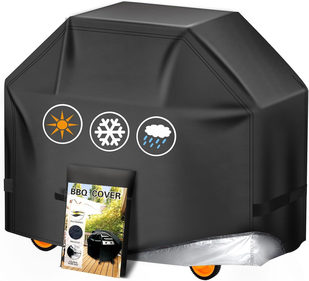 Aoretic Grill Cover, 55 inch BBQ Gas Grill Cover for Outdoor Grill, Grill Cover Barbecue Waterproof, Anti-UV for Weber Char-Broil Monument Nexgrill Spun Charbroil