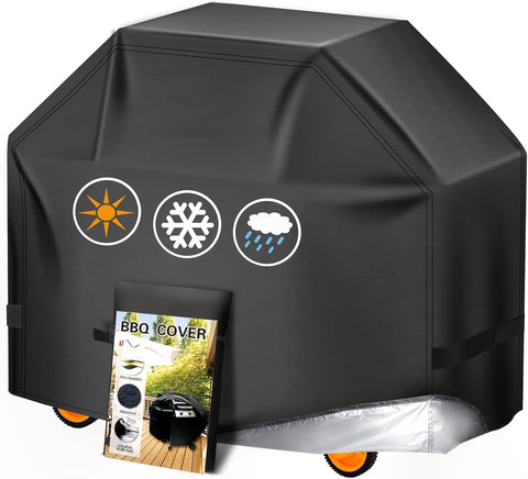 Aoretic Grill Cover, 55 inch BBQ Gas Grill Cover for Outdoor Grill, Grill Cover Barbecue Waterproof, Anti-UV for Weber Char-Broil Monument Nexgrill Spun Charbroil