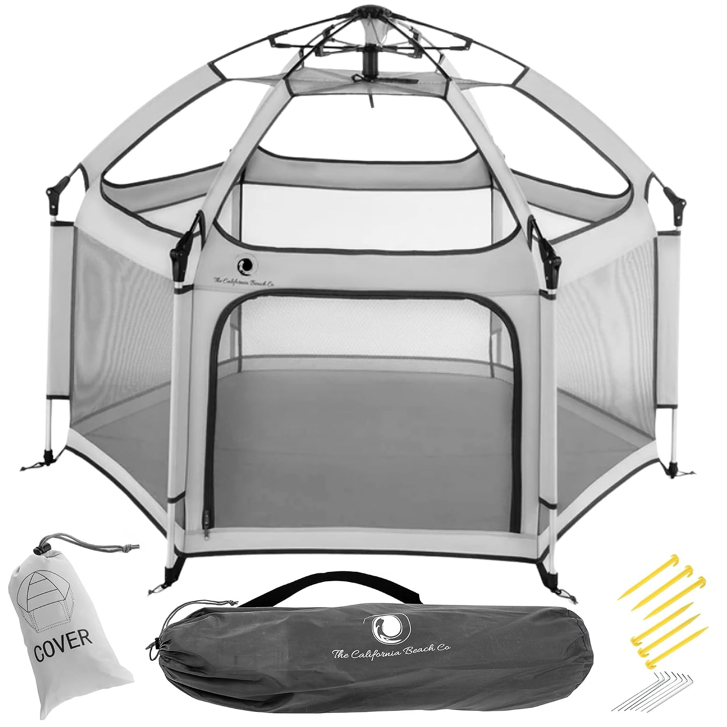 Pop ’N Go Playpen Portable with UV Shade Cover Indoor/Outdoor Cosmic Gray