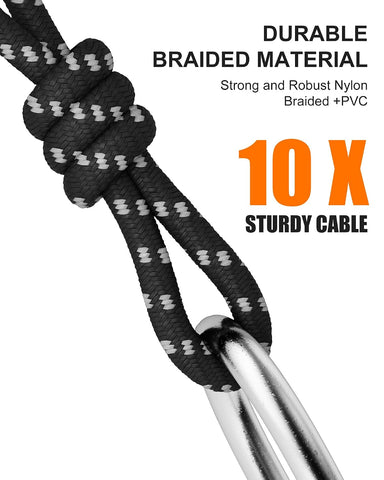 XLR Cables 75ft 2Pack, Durable Nylon Braided XLR Microphone Cable