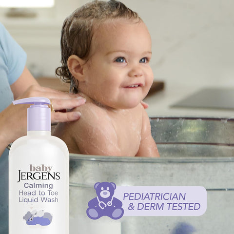 Jergens Baby Calming Head-to-Toe Liquid Baby Wash & Shampoo, 20 Fl Oz