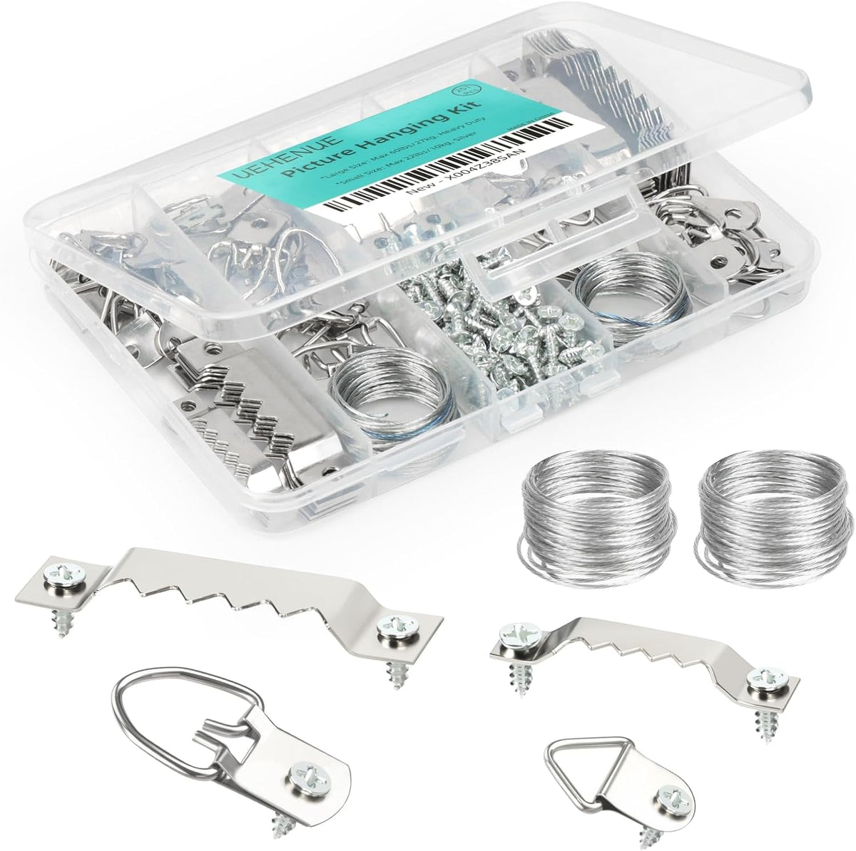 251Pcs Picture Hanging Kit, Dual-Size Heavy Duty Picture Hanging Hardware