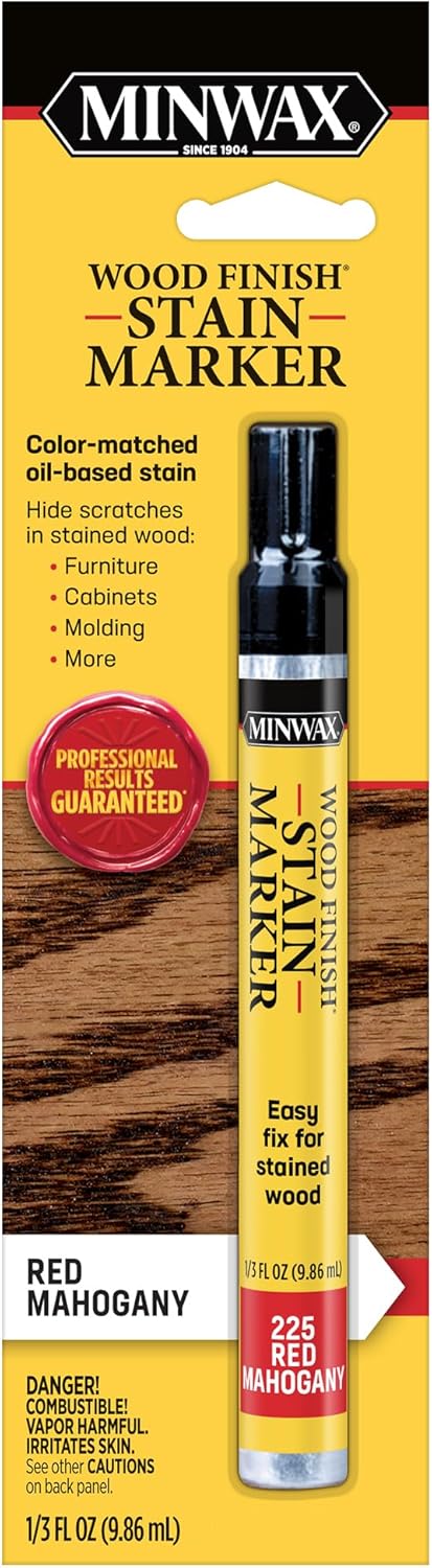 Minwax Wood Finish Stain Marker, Red Mahogany, .33 oz