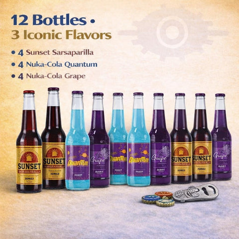 Jones Soda Co. Fallout Vault-Tec Supply Pack, 12 fl oz, 12-count
