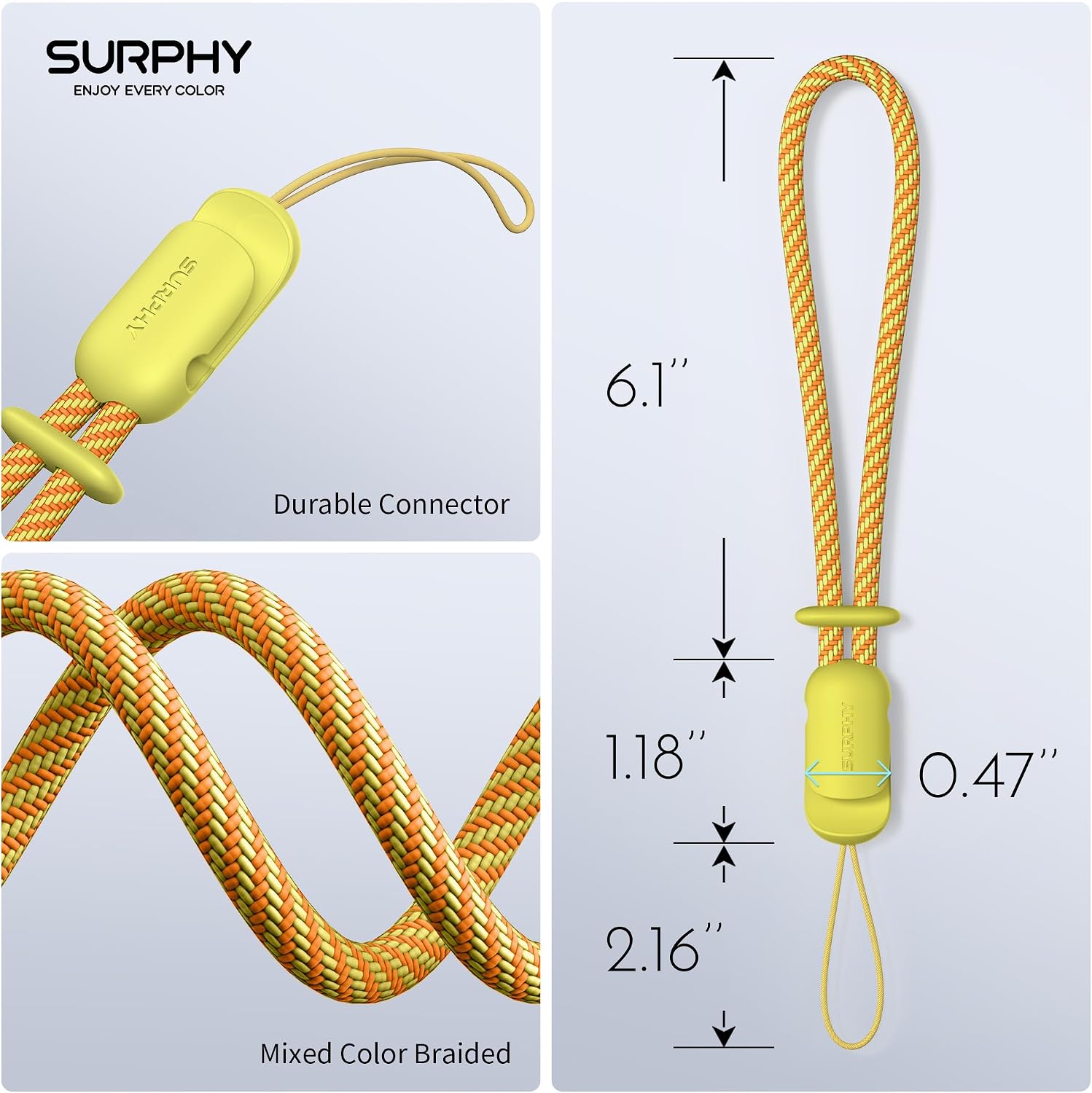 SURPHY 2 Pack Phone Lanyard, Phone Wrist Strap for Case, Camera Wrist Strap