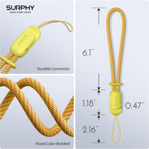 SURPHY 2 Pack Phone Lanyard, Phone Wrist Strap for Case, Camera Wrist Strap