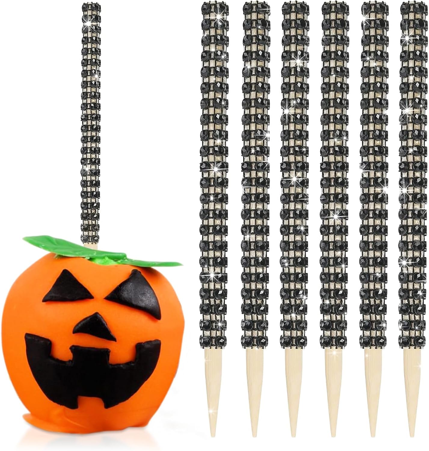 32 PCS Bling Candy Apple Sticks, Treat Sticks for Caramel Apple, Cake Pop