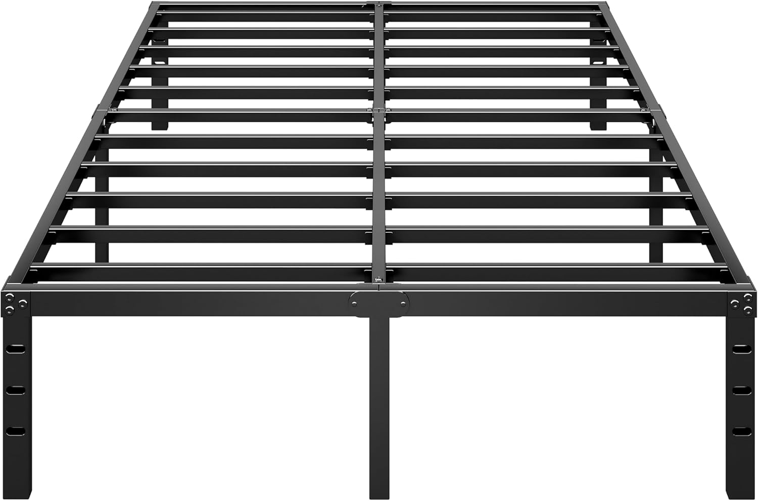 HLIPHA Metal Platform Bed Frame 14 Inch Tall,No Box Spring Needed,Full Size Bed with Heavy Duty Strong Support Slats,Easy to Assemble,Black