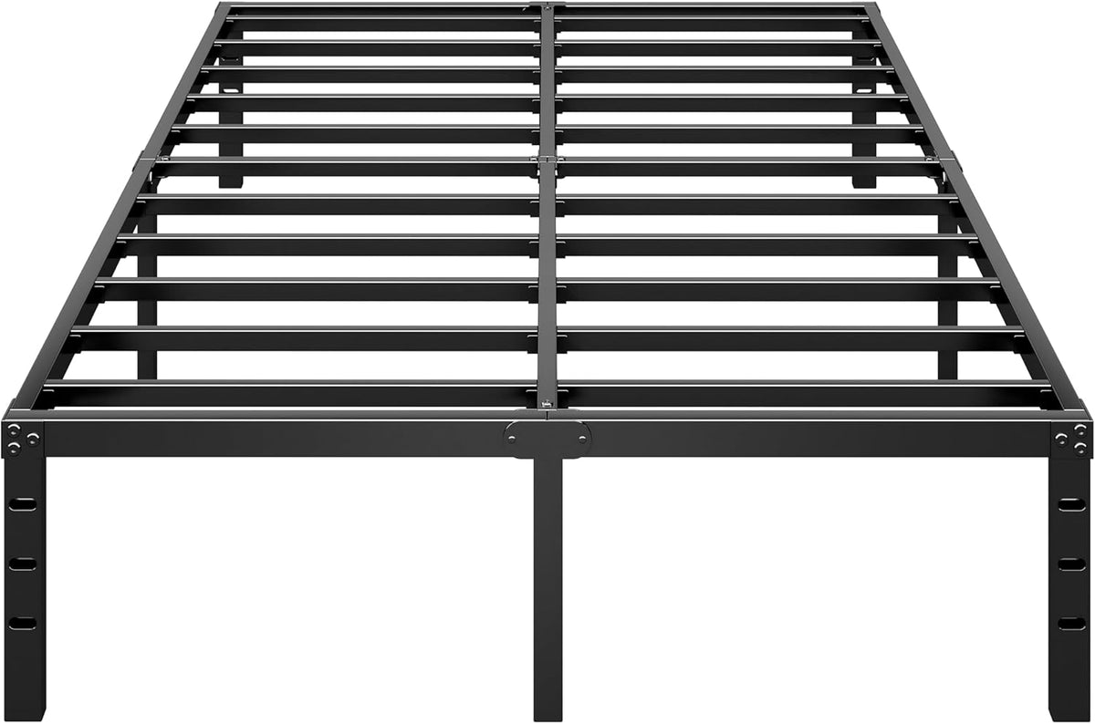 HLIPHA Metal Platform Bed Frame 14 Inch Tall,No Box Spring Needed,Full Size Bed with Heavy Duty Strong Support Slats,Easy to Assemble,Black